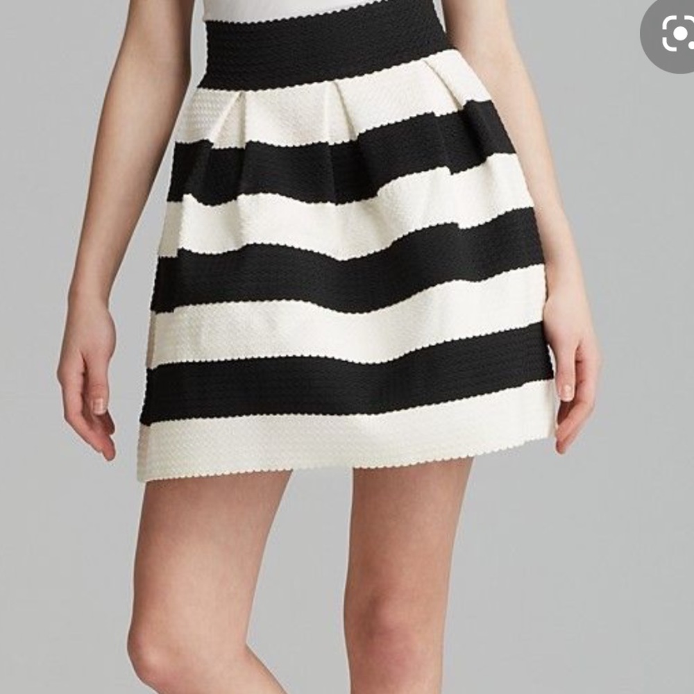 fit and flare. striped skirt!